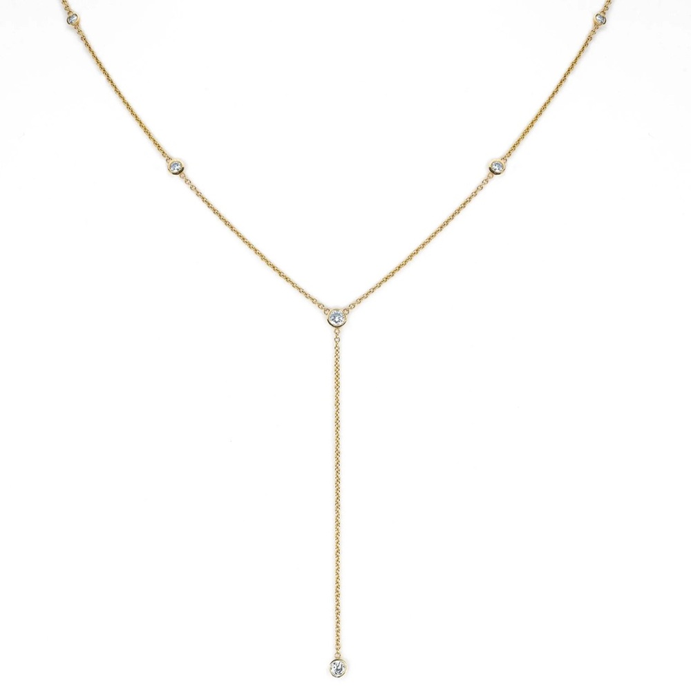 ISO in search of Logan Hollowell Diamond Star Droplet Lariat Yellow Gold